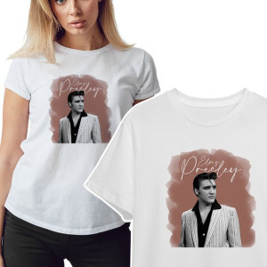 KOSZULKA T-shirt Damski ELVIS Presley Wzory - L