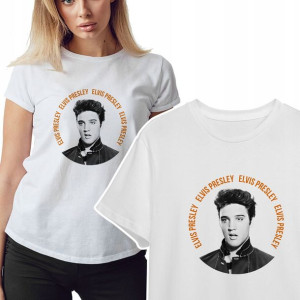 KOSZULKA T-shirt Damski ELVIS Presley Wzory - L