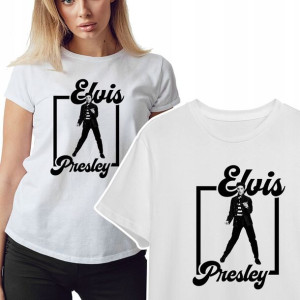 KOSZULKA T-shirt Damski ELVIS Presley Wzory - L