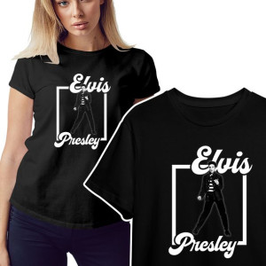KOSZULKA T-shirt Damski ELVIS Presley Wzory - XXL