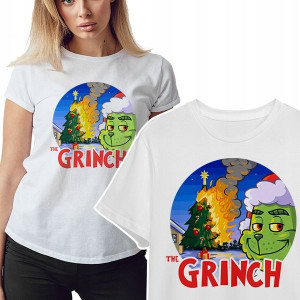 KOSZULKA T-shirt DAMSKI GRINCH Wiele WZOROW - L