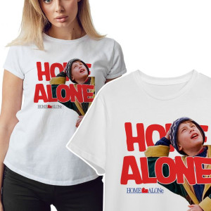 KOSZULKA T-shirt DAMSKI HOME Alone WZORY MiX - L