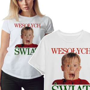 KOSZULKA T-shirt DAMSKI KEVIN Wesołych ŚWIĄT - XXL