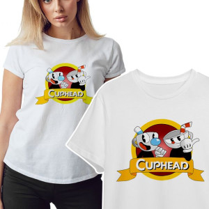 KOSZULKA T-shirt Damski WIELE Wzorów CUPHEAD - XXL