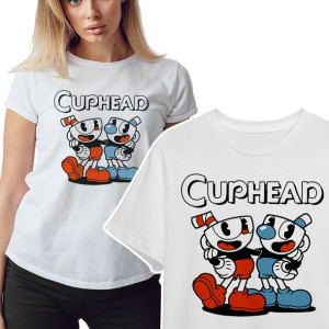 KOSZULKA T-shirt Damski WIELE Wzorów CUPHEAD - XXL