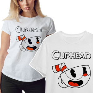 KOSZULKA T-shirt Damski WIELE Wzorów CUPHEAD - XXL