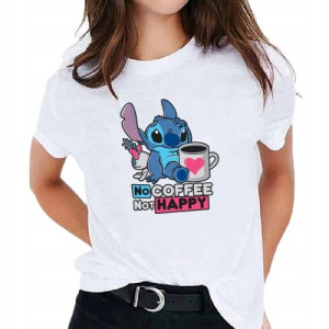 Koszulka T-shirt Damski XXL Biał LILO i STICH 01