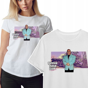 KOSZULKA T-shirt RUSSIA HATE CLUB Wzory MiX - L