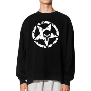 BLUZA Męska Klasyczna PUNISHER Dużo WZORÓW - L