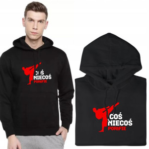BLUZA Męska z KAPTUREM Coś Niecoś POTRAFIĘ - XL