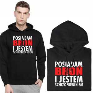 BLUZA Męska z Kapturem Prezent ŚMIESZNY MiX - L