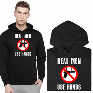 BLUZA Męska z Kapturem REAL MAN USE HANDS MiX XXL