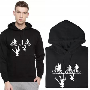 Bluza Z Kapturem Męska Stranger Things Wzory - Xl