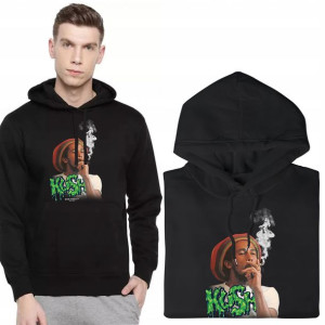 BLUZA Z KAPTUREM Męska WEED Cannabis Wzory - L