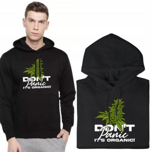 BLUZA Z KAPTUREM Męska WEED Cannabis Wzory - M