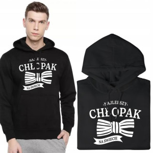 BLUZA Z KAPTUREM Prezent dla CHŁOPAKA Wzory - L