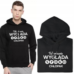 BLUZA Z KAPTUREM Prezent dla CHŁOPAKA Wzory - M