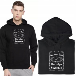BLUZA Z KAPTUREM PREZENT dla TATY MiX Wozrów - S