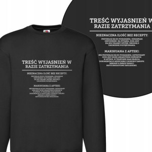 MĘSKA Bluza CZARNA MARIHUANA WEED MiX Wzorów - XL