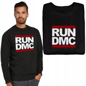 MĘSKA Bluza CZARNA RUN D.M.C Wiele WZORÓW MiX - L