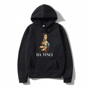 Męska Bluza Z Kapturem Sztuka Art Da Vinci - Xl