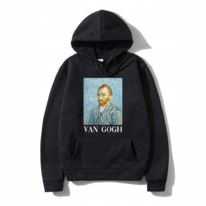 Męska Bluza Z Kapturem Sztuka Art Van Gogh - S