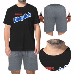 KOSZULKA Męska + SPODENKI DIEQUICK Wzory MiX - XXL