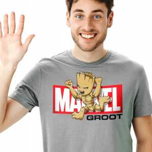 Koszulka Męska Groot Marvel Wiele Wzorów Mix - S