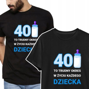 KOSZULKA Męska na Urodziny 18,20,30,40,50 - L