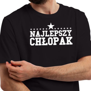 Koszulka Męska NAJLEPSZY CHŁOPAK Wzory MiX - L