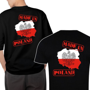 Koszulka Męska Patriotyczna Orzeł Flaga Wzory S