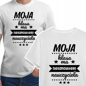 KOSZULKA Męska Prezent dla NAUCZYCIELA Wzory - 3XL