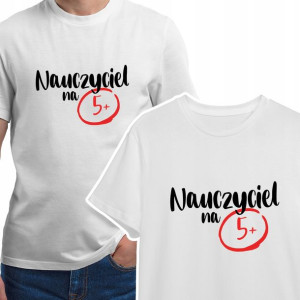 KOSZULKA Męska Prezent dla NAUCZYCIELA Wzory - S