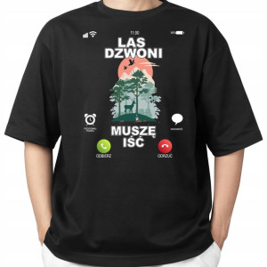 Koszulka Męska Prezent LAS Dzwoni MiX WZORÓW - S