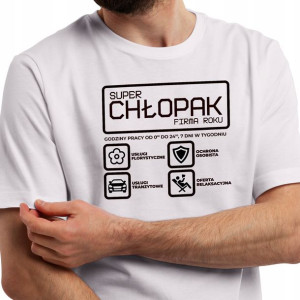KOSZULKA Męska Prezent na DZIEŃ CHŁOPAKA MiX - 3XL