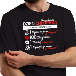 KOSZULKA Męska Prezent na DZIEŃ CHŁOPAKA MiX - L