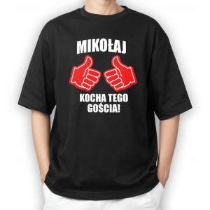 KOSZULKA Męska Prezent na MIKOŁAJA MiX Wzory - L
