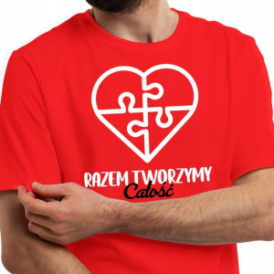 KOSZULKA Męska RAZEM Tworzymy CAŁOŚĆ Wzory - XXL