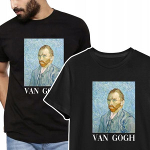 KOSZULKA MĘSKA T-shirt VAN GOGH SZTUKA Wzory - M