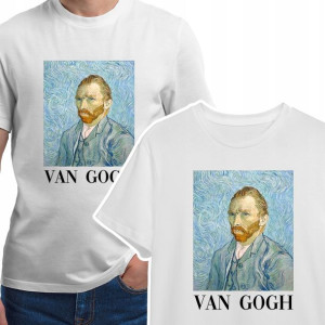 KOSZULKA MĘSKA T-shirt VAN GOGH Sztuka Wzory - M
