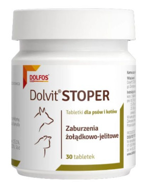 DOLFOS Dolvit Stoper 30 tabl Na biegunkę Psa/Kota