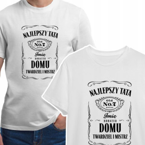 KOSZULKA Prezent dla TATY DZIEŃ TATY IMIĘ - M