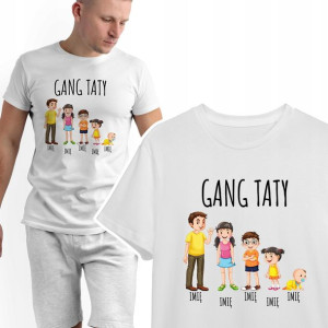 KOSZULKA Prezent DZIEŃ TATY wzór GANG TATY - L
