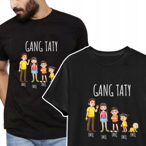 KOSZULKA Prezent DZIEŃ TATY wzór GANG TATY - XL