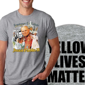 KOSZULKA T-shirt Męski Papież JAN PAWEŁ II - S