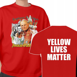 KOSZULKA T-shirt Męski Papież JAN PAWEŁ II - XL