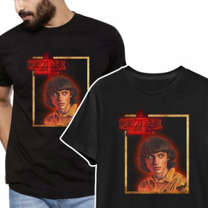 KOSZULKA T-shirt Męski STRANGER THINGS Wzory - S