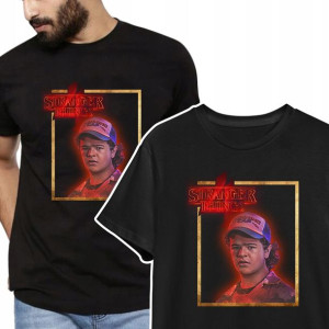KOSZULKA T-shirt Męski STRANGER THINGS Wzory - XXL