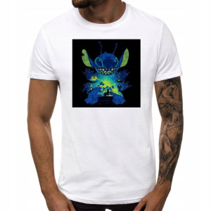 Koszulka T-shirt XXL BIAŁY Męski LILO I STICH 05