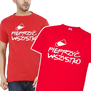KOSZULKA Tshirt Męski PIEPRZYĆ Wszystko MIX - L